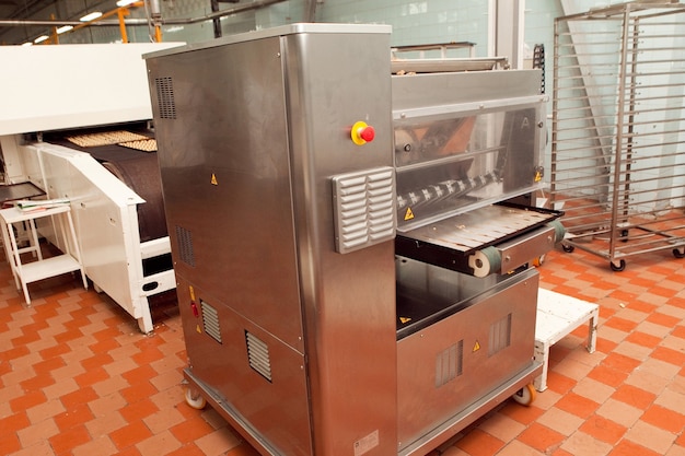 Photo cookie making machine in the factory