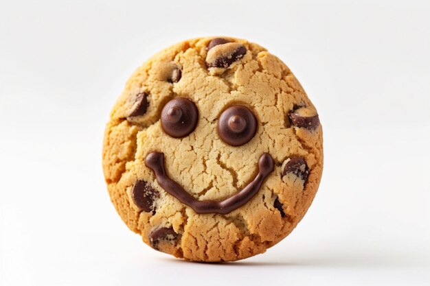 Cookie with smiley face on it