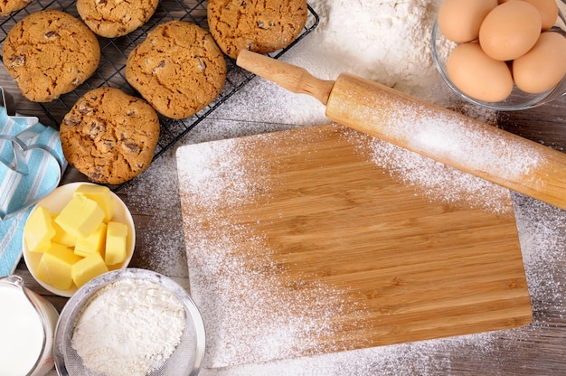 Cookies bakken met ingrediënten