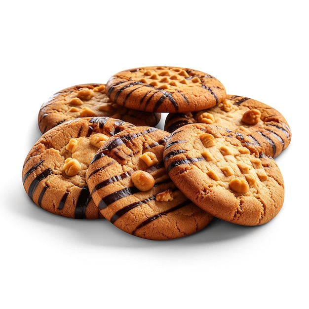 Cookies Biscuit on white background