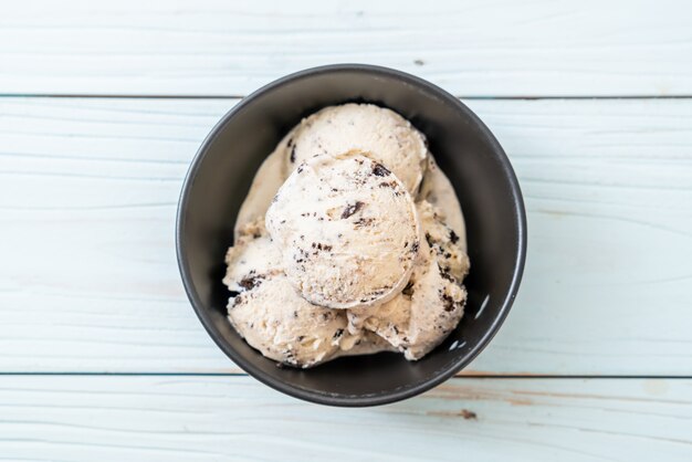 Foto biscotti e crema di gelato