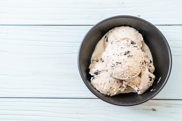 Foto biscotti e crema di gelato