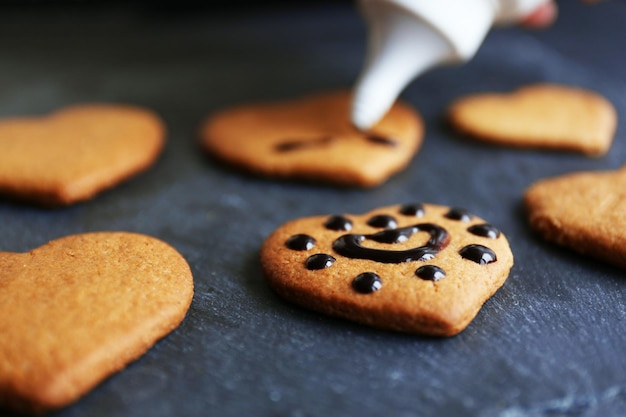 Cookies decorating process