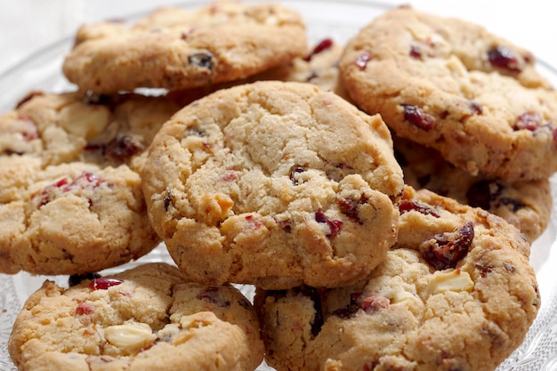 Cookies in a dish