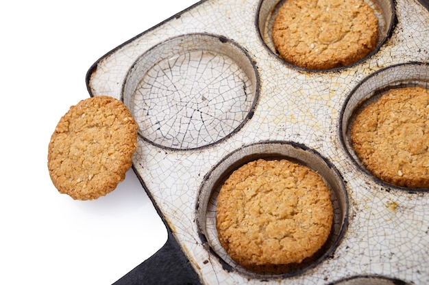 Cookies in a frying pan Rustic style