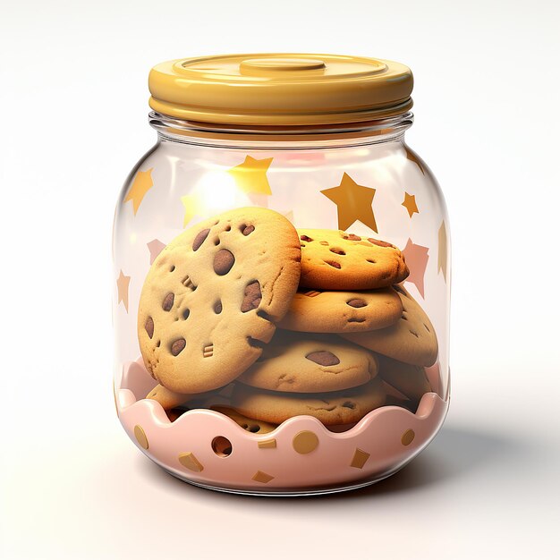 cookies in glass jar