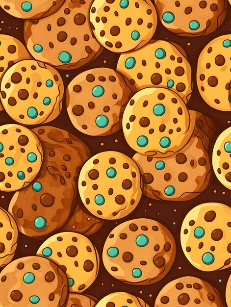 Foto cookie modello come un'illustrazione