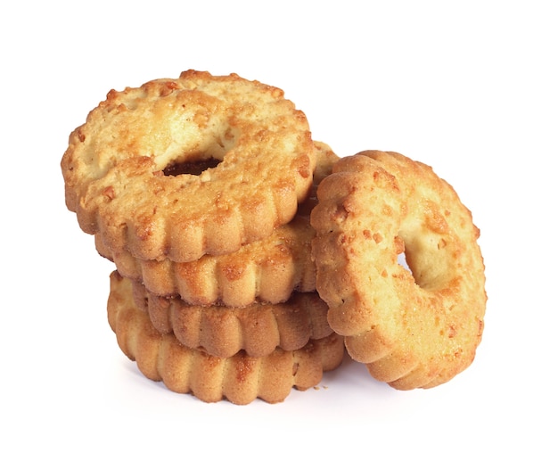 Cookies rings with nuts