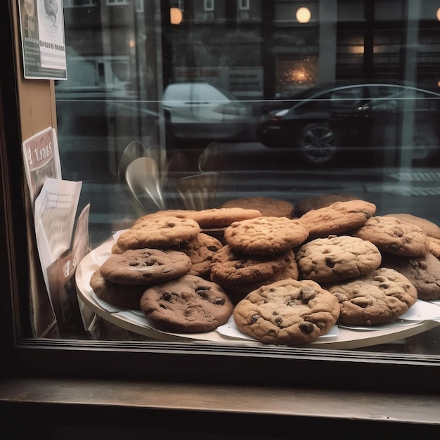 Cookies in a shop window