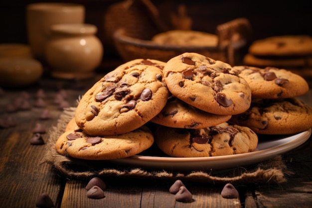 Cookies on table shot