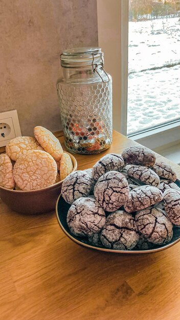 Cookies on a table treats at home