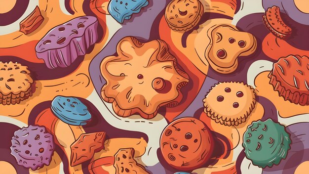 cookies vector abstract background
