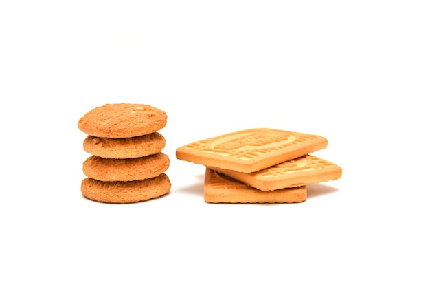 Cookies on a white background