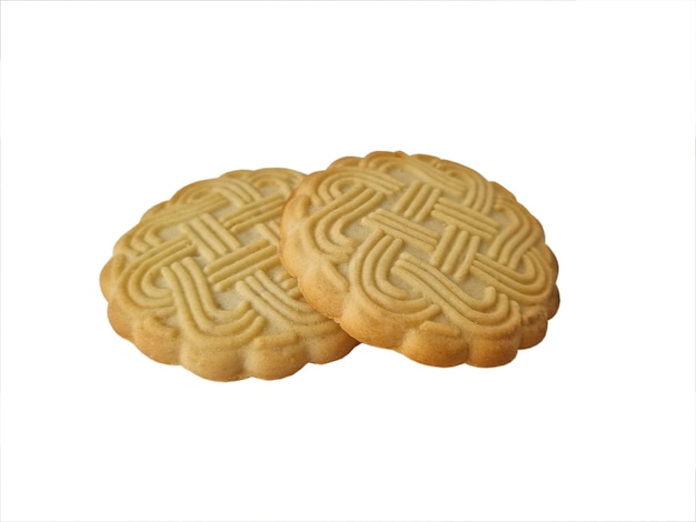 Cookies on white background