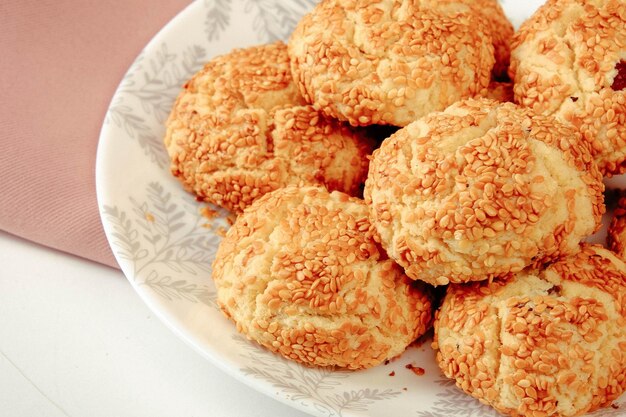 Foto biscotti con gocce di cioccolato