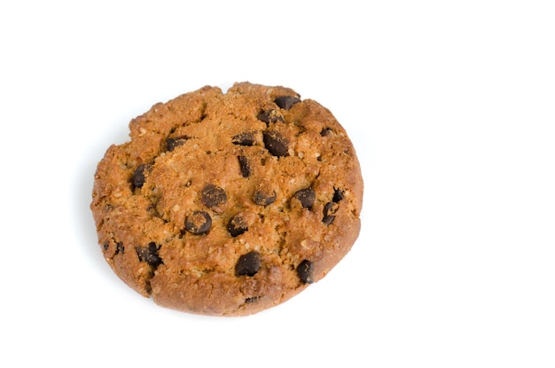 Cookies with chocolate on a white background isolate Object on white