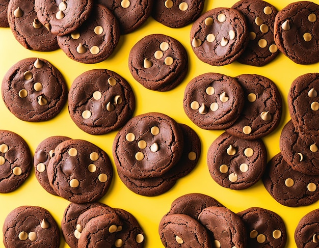 Cookies with chocolate