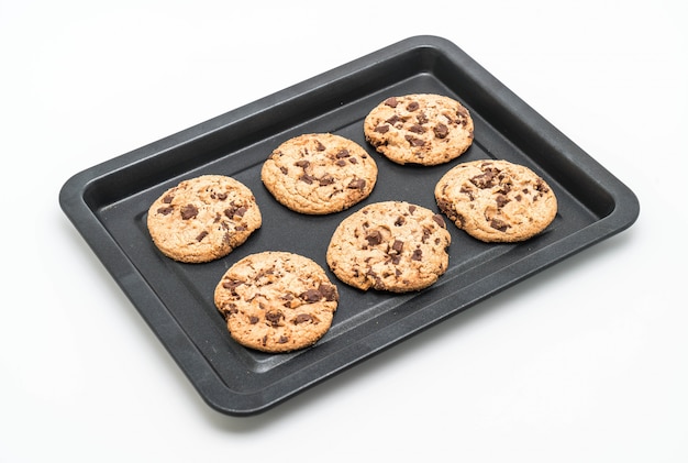 Photo cookies with dark chocolate chips