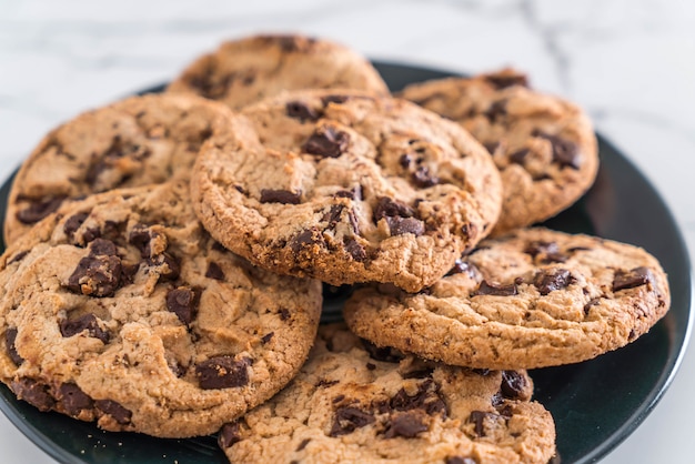 Photo cookies with dark chocolate chips