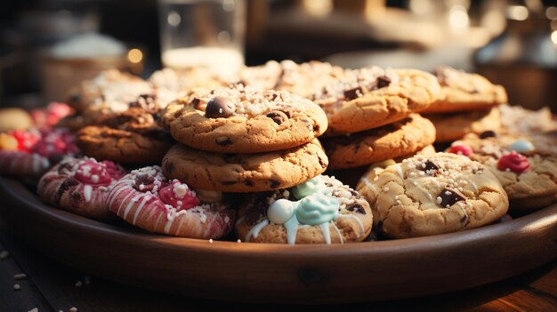 cookies with dark chocolate chips