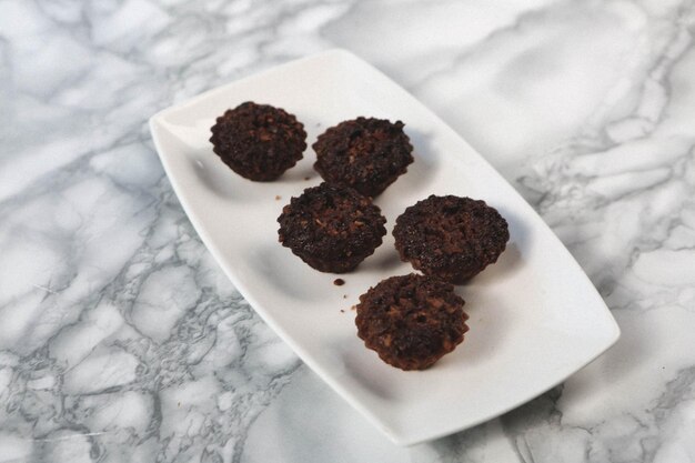 Biscotti con scaglie di cioccolato fondente