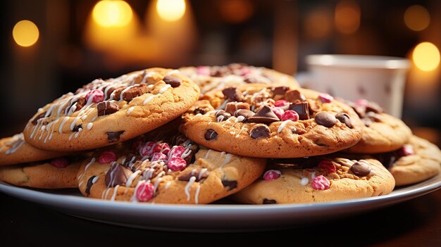 cookies with dark chocolate chips