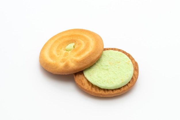 cookies with pandan cream