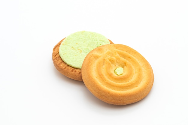 cookies with pandan cream