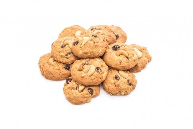 cookies with raisin and roasted cashew nuts