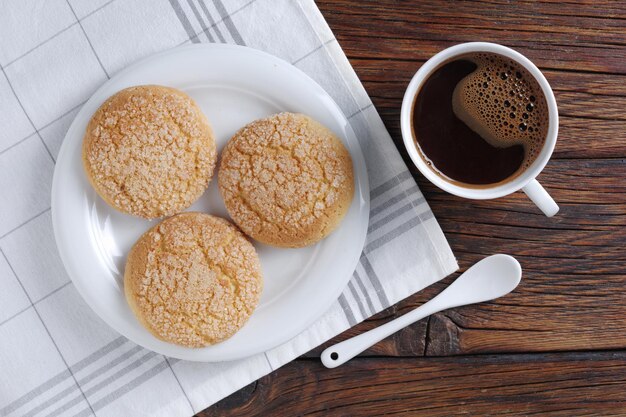 砂糖とコーヒーのクッキー