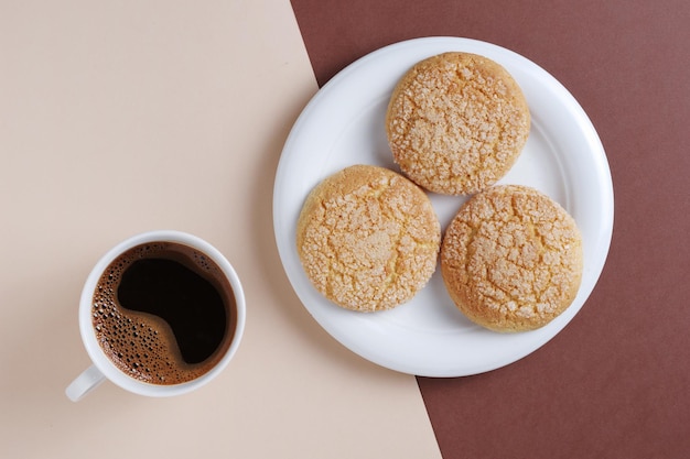 砂糖とコーヒーのクッキー