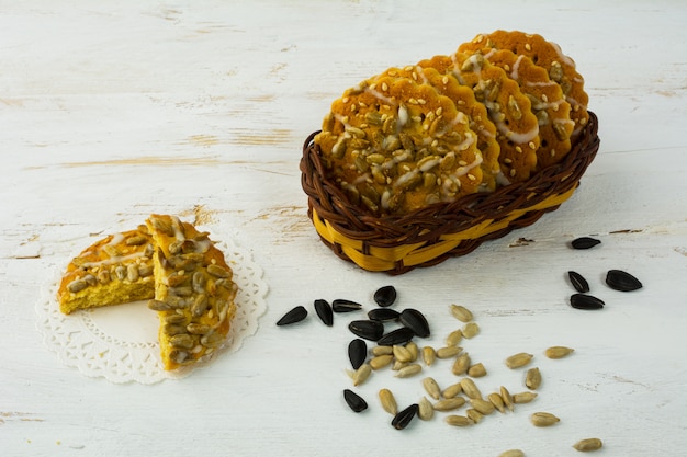 Cookies with sunflower seeds
