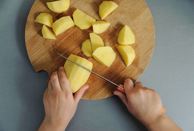 Foto cucinare a casa cucina.