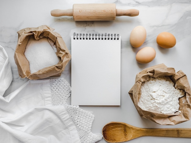 Photo cooking homemade bakery products. delicious and healthy food concept