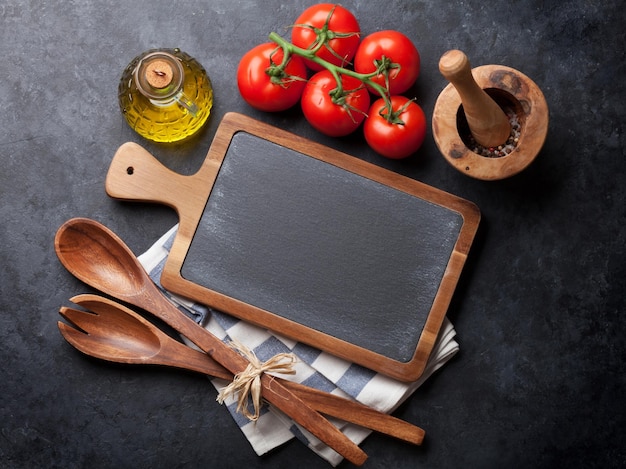 Cooking ingredients and utensils