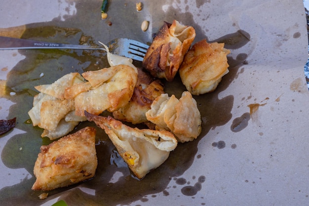 Cooking of Javanese traditional snack Bakwan