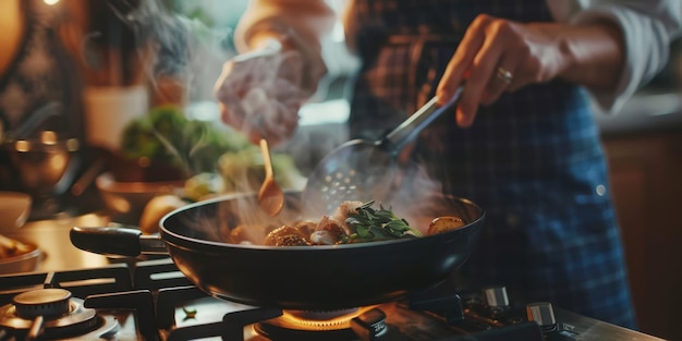 Приготовление пищи на кухне Генеративный ИИ
