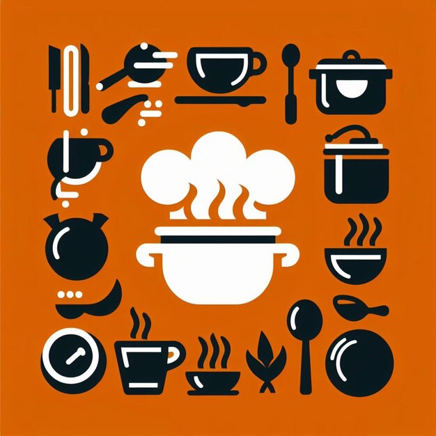 Photo cooking logo illstration