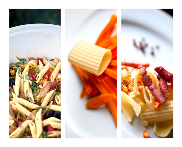 Cooking pasta in an Italian kitchen