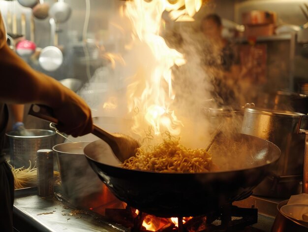 Cooking Techniques Showcasing wok cooking and other Chinese methods