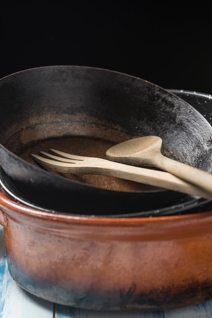 Photo cooking utensils old