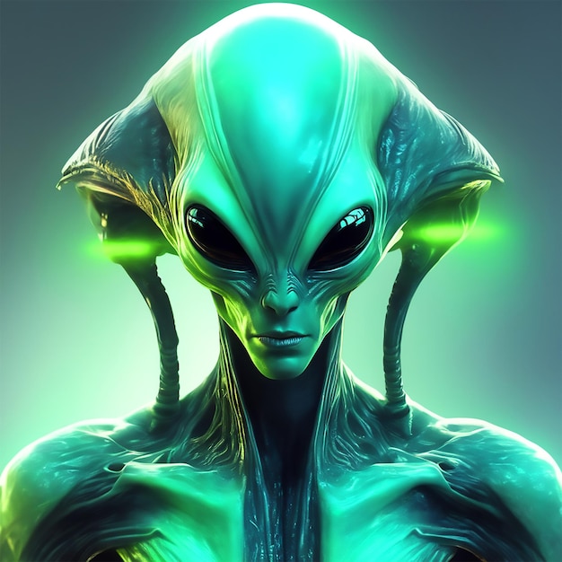 Cool Alien Glow Realistic Futuristic