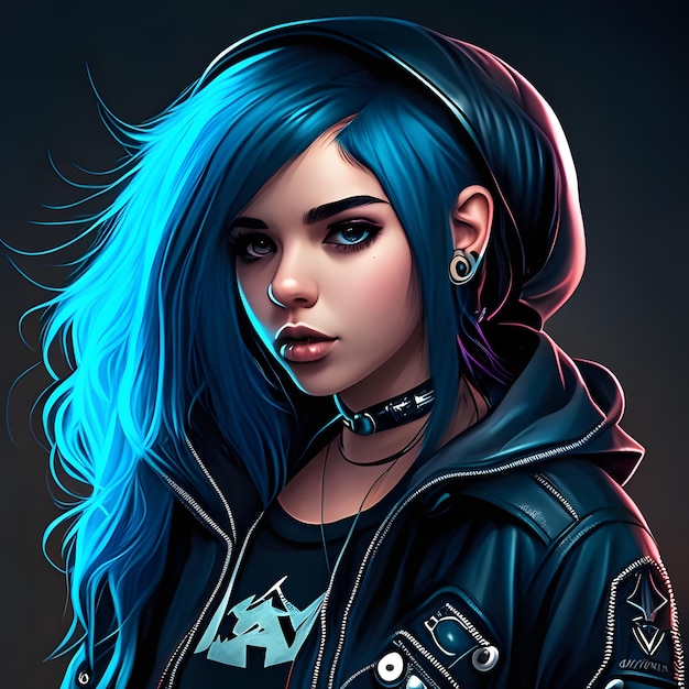 cool anime emo girl avatar