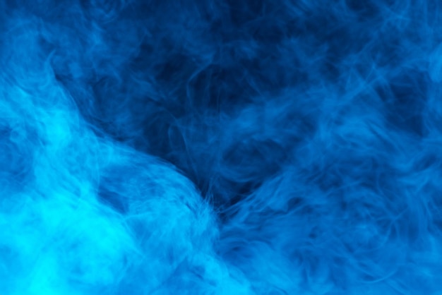 Photo cool blue vapor abstract and atmospheric