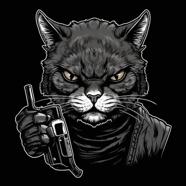 Cool Cat TShirt Design