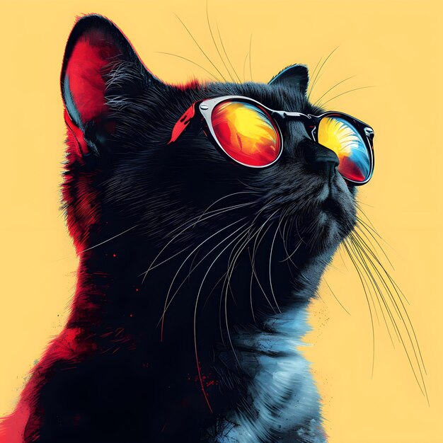 Cool Cats Clipart Colorful Design Ai Generated Designs