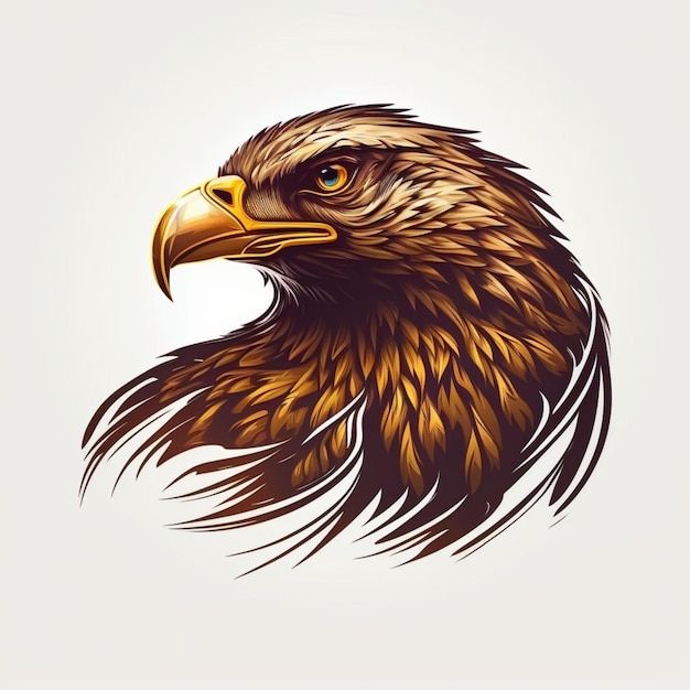 cool eagle logo vector illustration