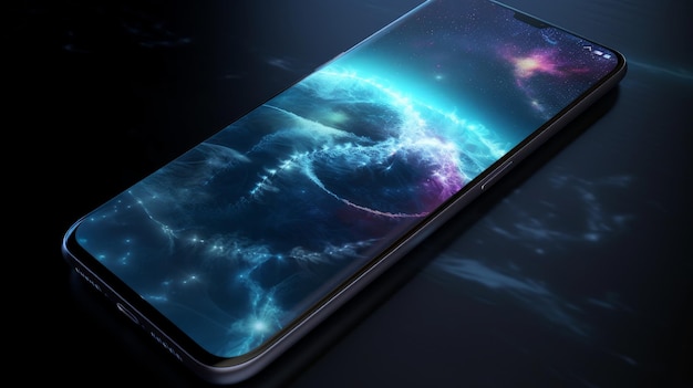 Cool Galaxy Wallpaper In Futuristic Style