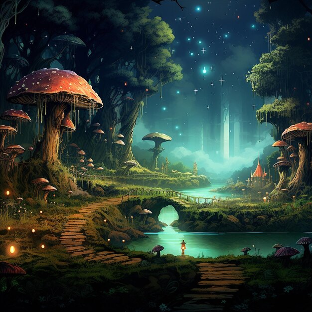 Cool HD Forrest Fairy Wallpapier