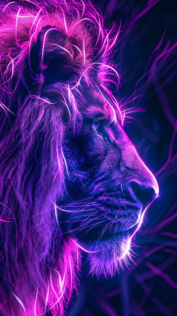 Photo cool lion character background hd wallpaper